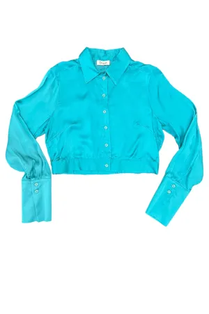 Aqua Button Down Shirt