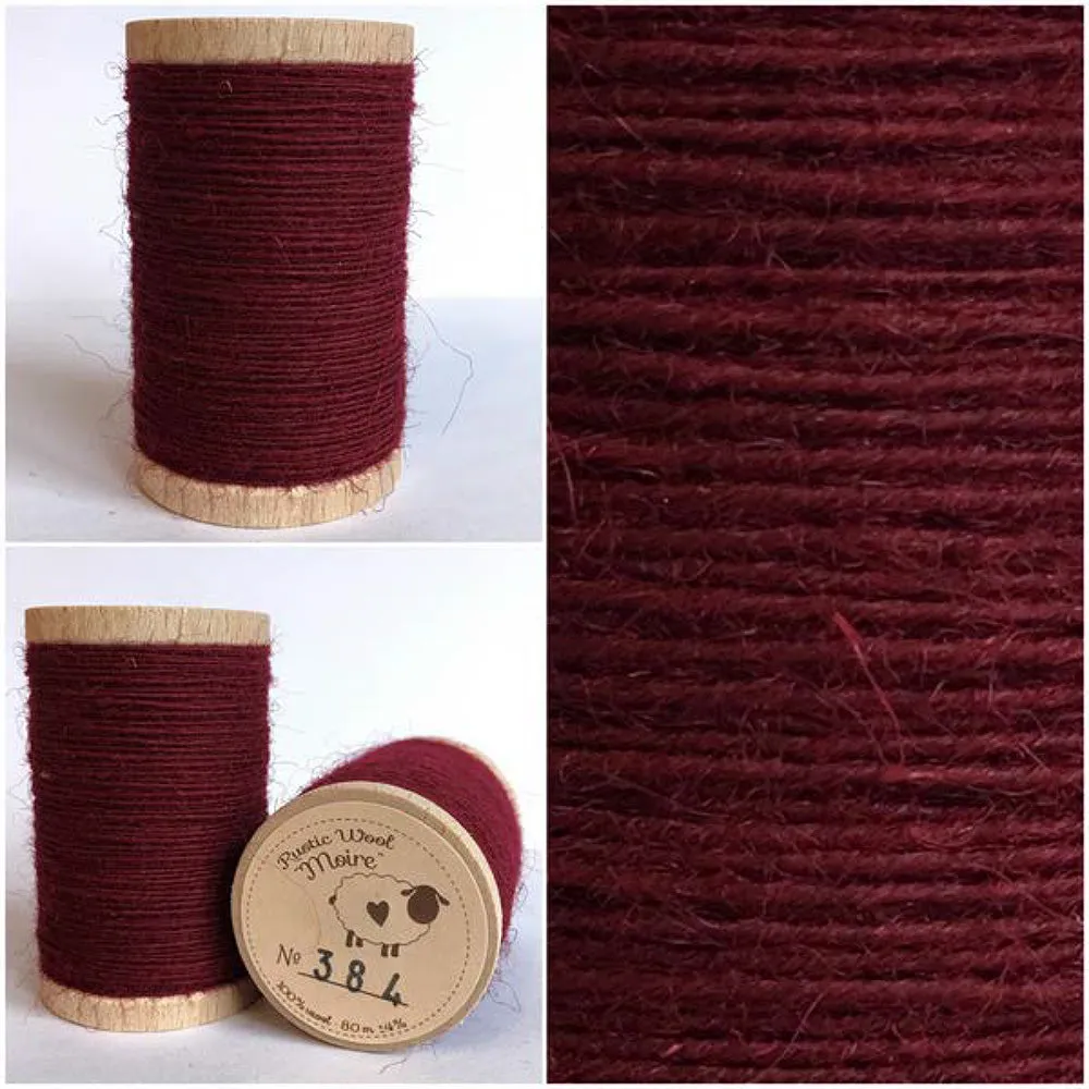 BEET ROOT Hand Dyed Fat EIGHTH Wool Fabric for Wool Applique and Rug Hooking