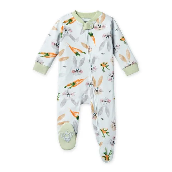 Burt's Bees Organic Baby One-Piece Sleep & Play Being a Bunny