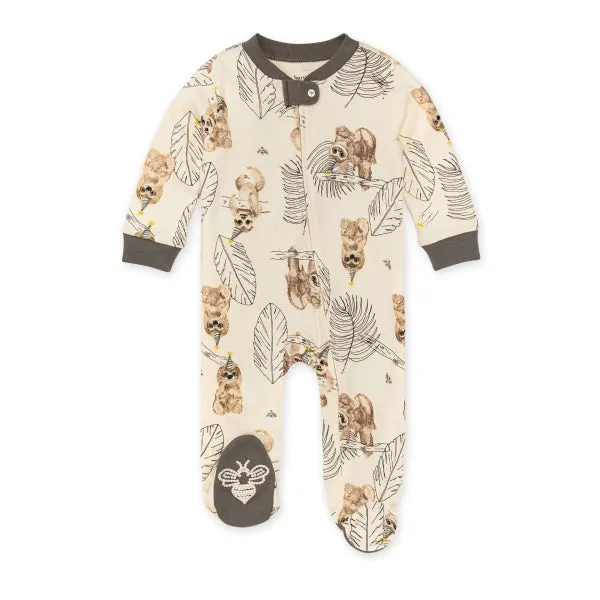 Burt's Bees Organic Baby One-Piece Sleep & Play Celebratin' Sloths