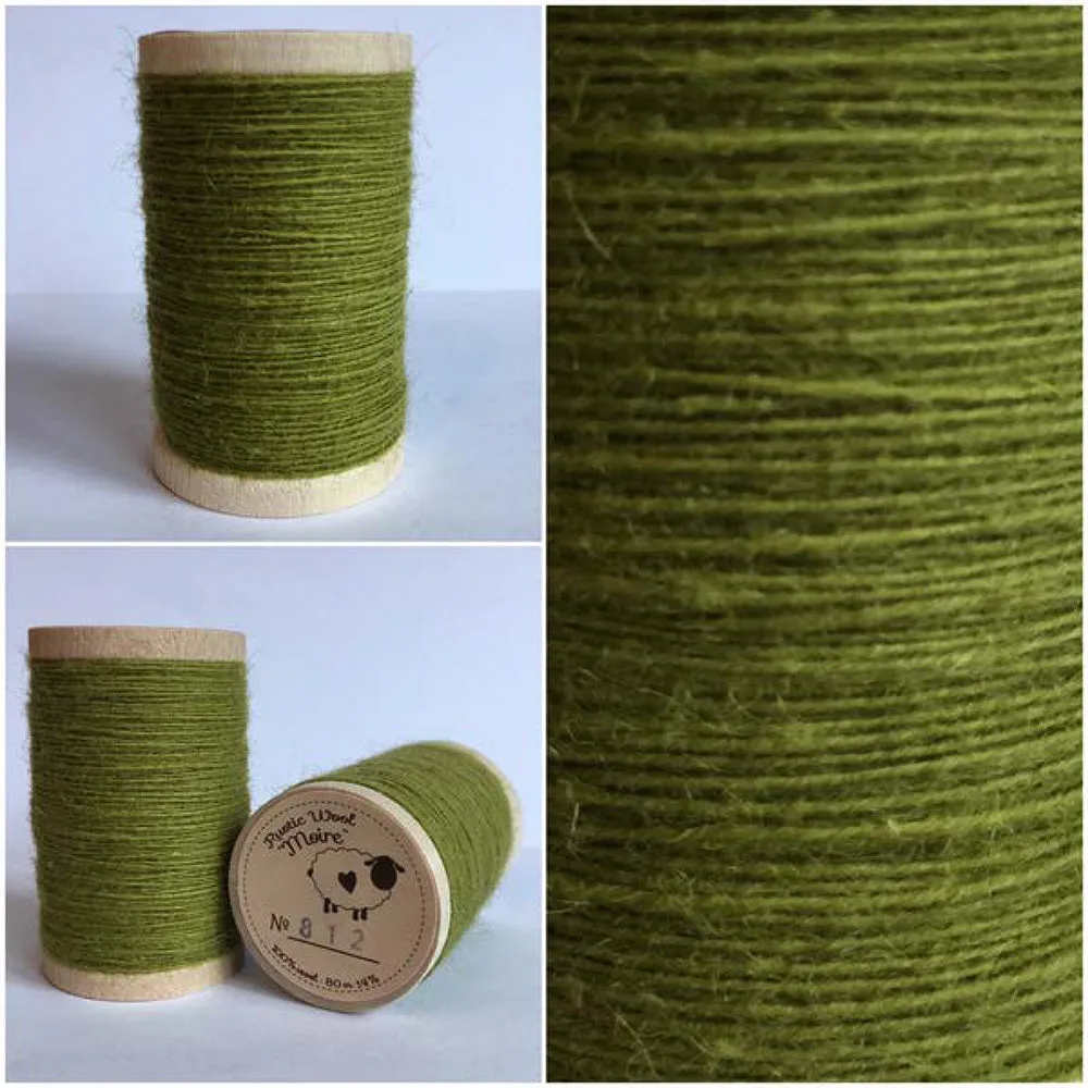 CHARTREUSE Hand Dyed Fat QUARTER Wool Fabric for Wool Applique and Rug Hooking