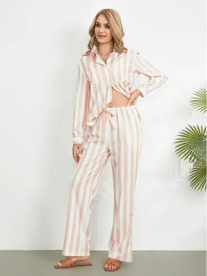 Comfy Y2k Fruit Button Down High Waist Lounge Set Pjs Floral Pajamas