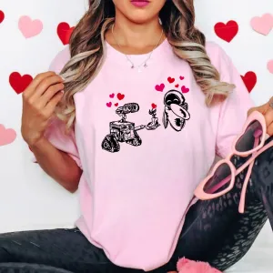 Cute Robot Love Valentine's Day Shirt