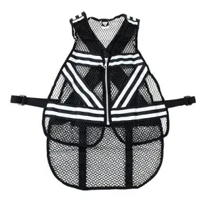 Cycling Safety Vest - Black-White