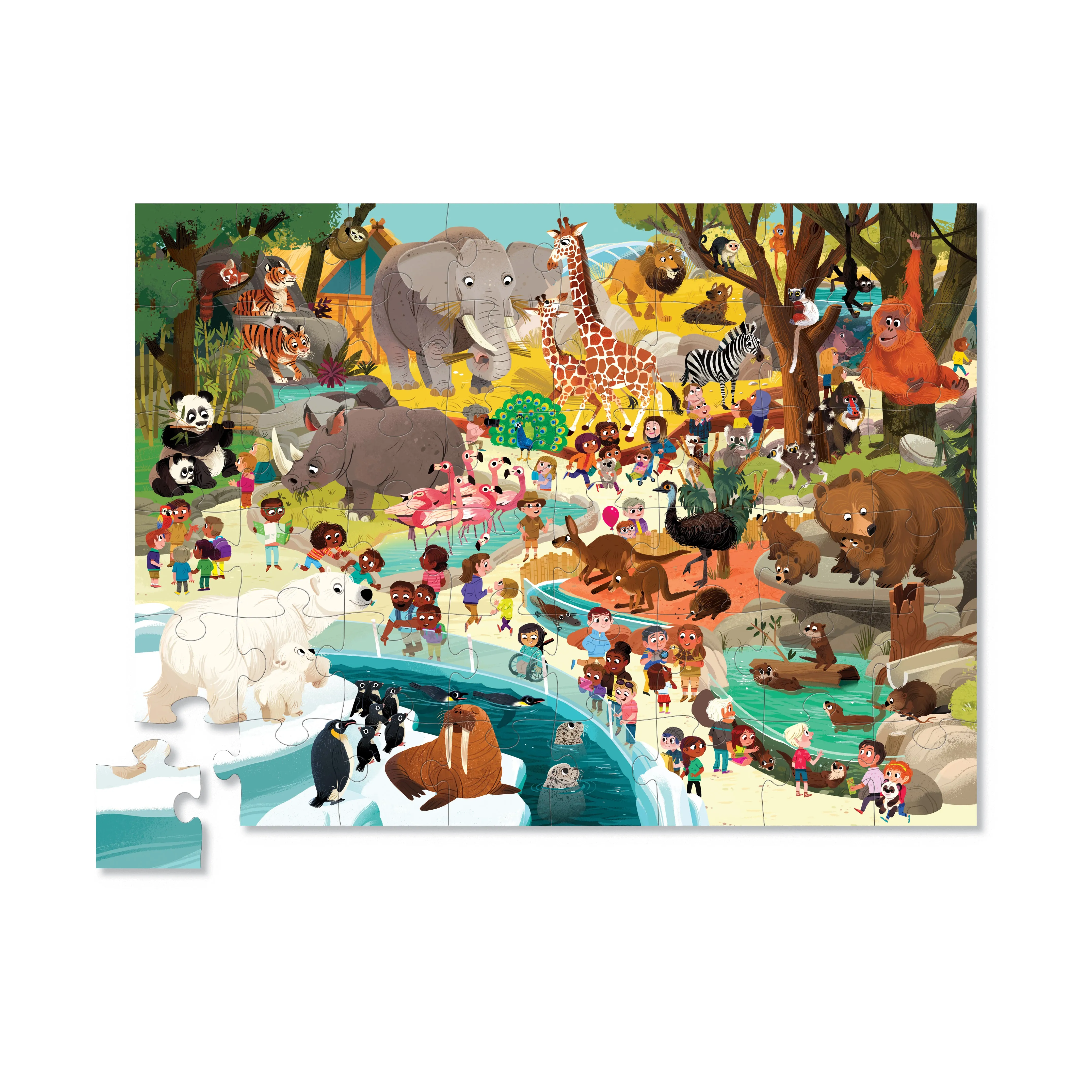 Day at the Zoo Puzzle: 48 Pcs