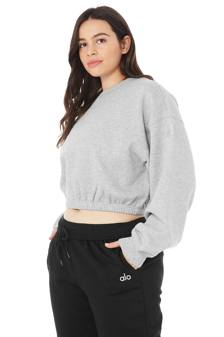 Devotion Crew Neck Pullover - Athletic Heather Grey