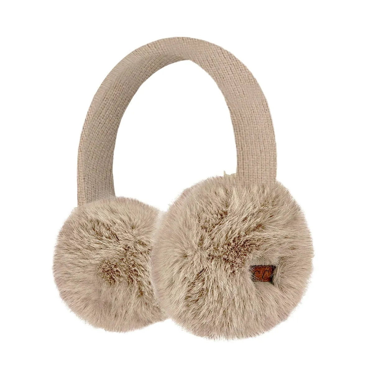 EMS0155 Faux Mink Fur Knitted Earmuffs