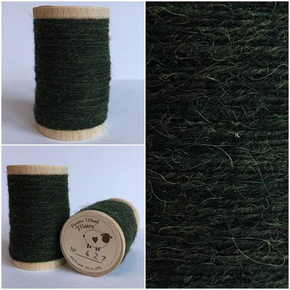 FIDDLEHEAD Hand Dyed Fat EIGHTH Wool Fabric for Wool Applique and Rug Hooking