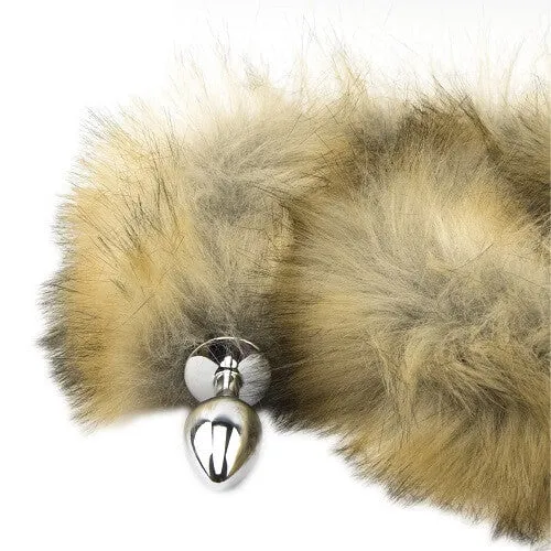 Red Fox Tail Butt Plug with Furry Fantasy Design