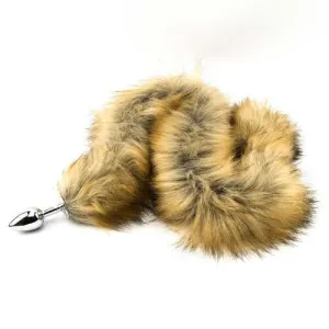 Red Fox Tail Butt Plug with Furry Fantasy Design