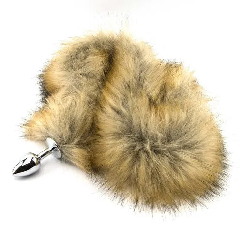 Red Fox Tail Butt Plug with Furry Fantasy Design