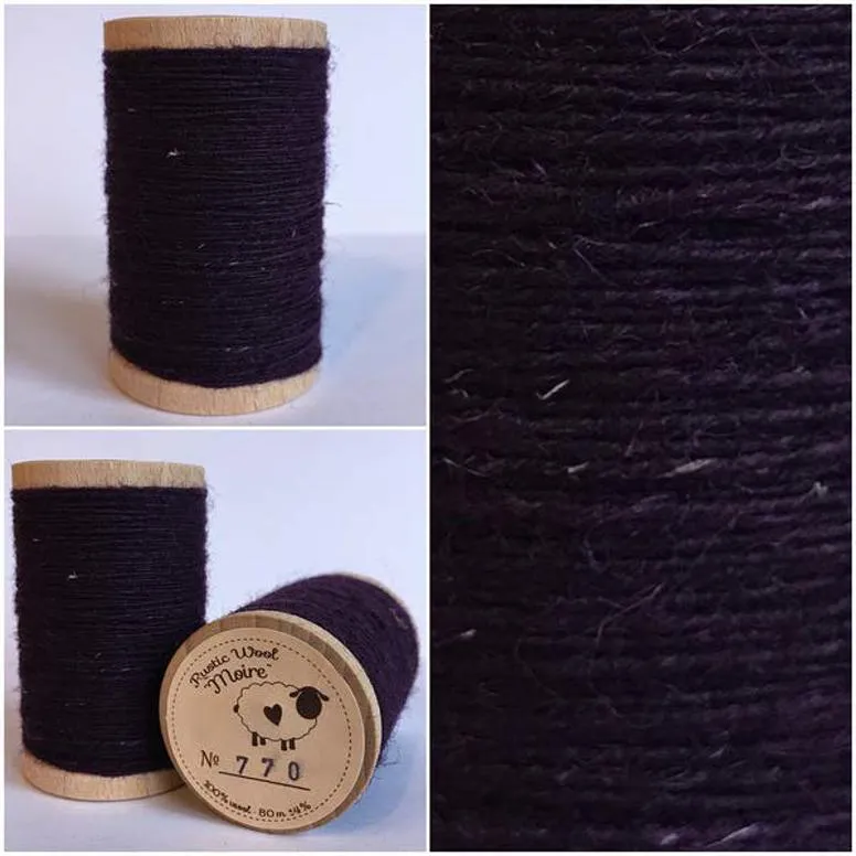 GRAPE JUICE Hand Dyed Wool Bundle for Wool Applique and Rug Hooking