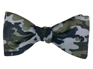 Green Camouflage Bow Tie