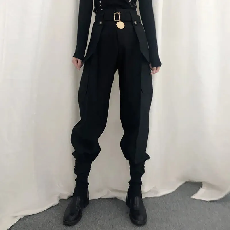 High Waist Halloween Harajuku Cargo Vintage Pants