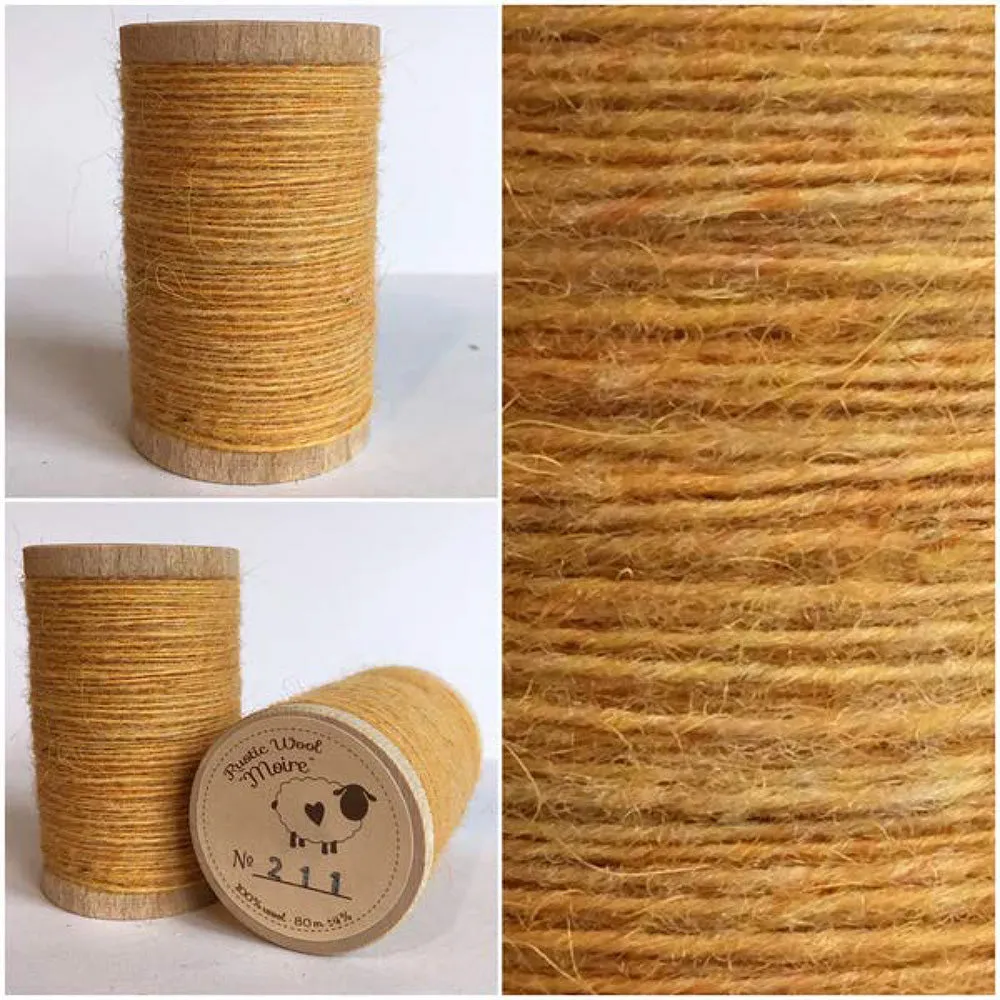 HONEY MUSTARD Hand Dyed Fat QUARTER Wool Fabric for Wool Applique and Rug Hooking