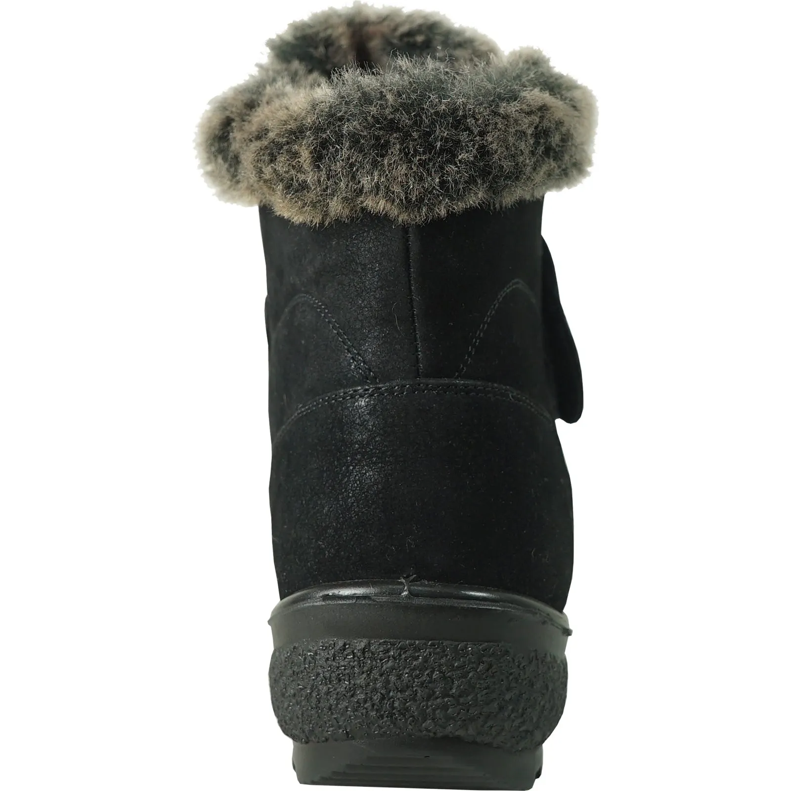 KOZI Women Boot OY1554 Ankle Winter Fur Casual Boot Black