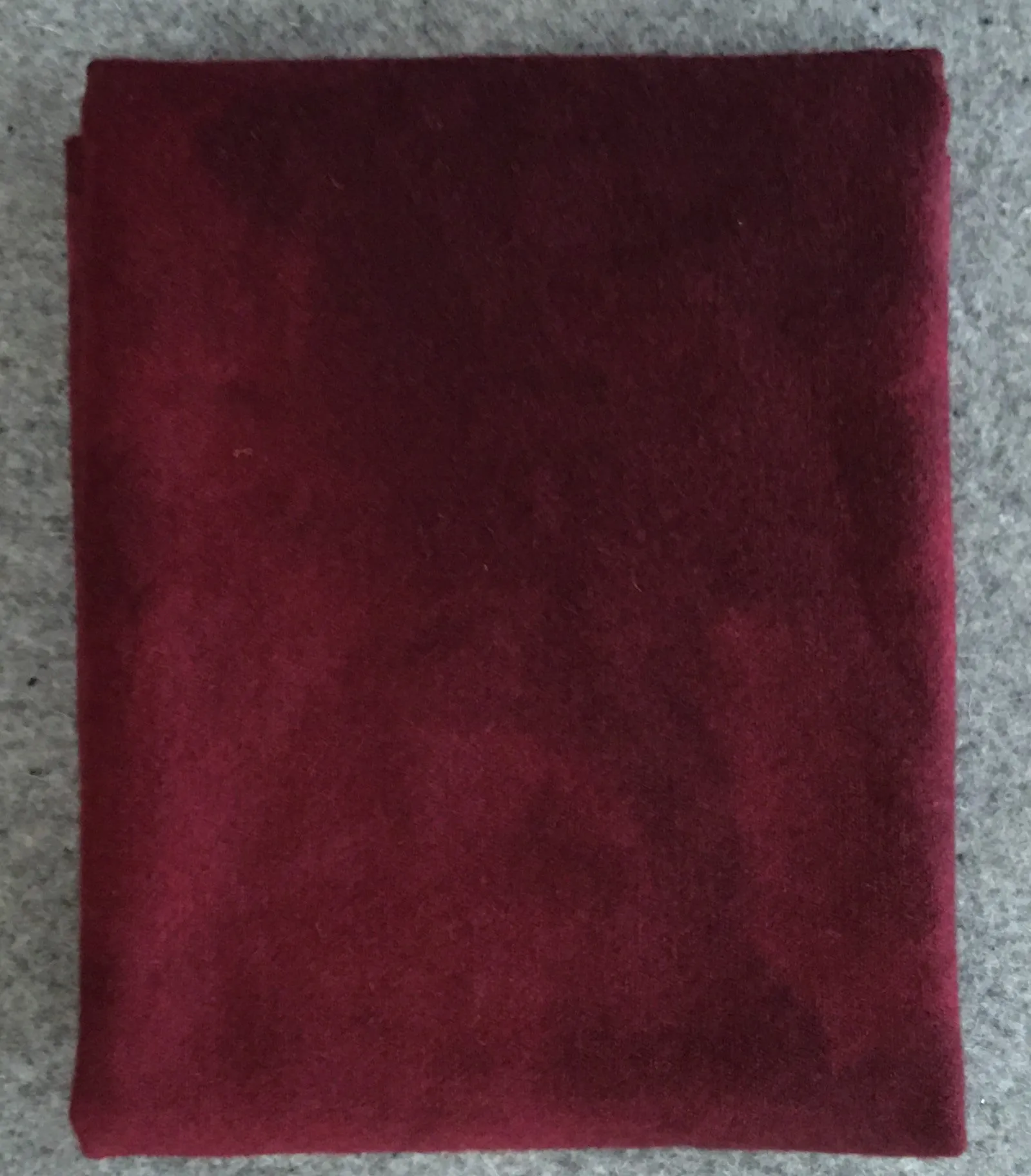 MAHOGANY Hand Dyed YARDWool Fabric for Wool Applique and Rug Hooking