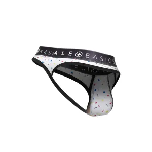 MALE BASICS SEXY POUCH THONG CONFETTI MEDIUM