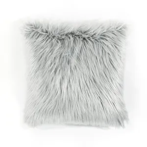 Mongolian Luca Soft Faux Fur Decorative Pillow Cover