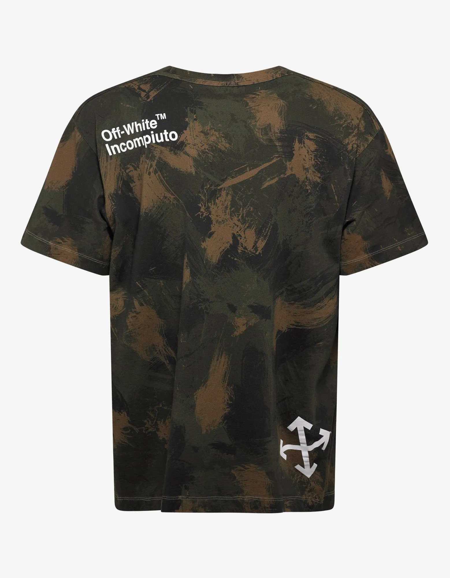 Paintbrush Camouflage Print T-Shirt