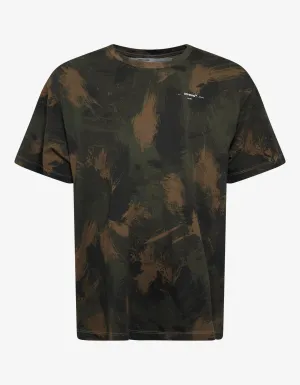 Paintbrush Camouflage Print T-Shirt