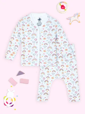 Rainbow Land Newborn and Infant Pajama Set