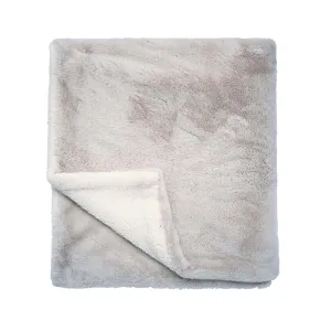 Luxe Linen Skye Faux Fur Throw Blanket