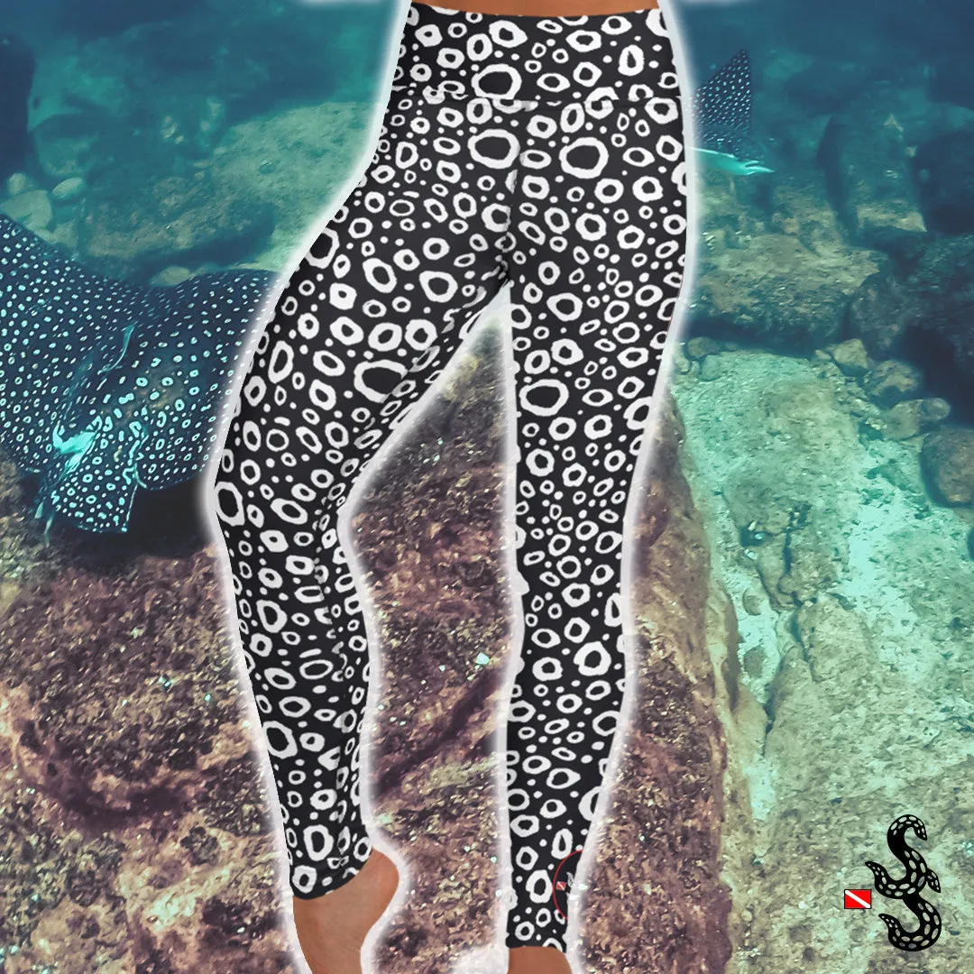 Spotted Eagle Ray Leggings - High Waist