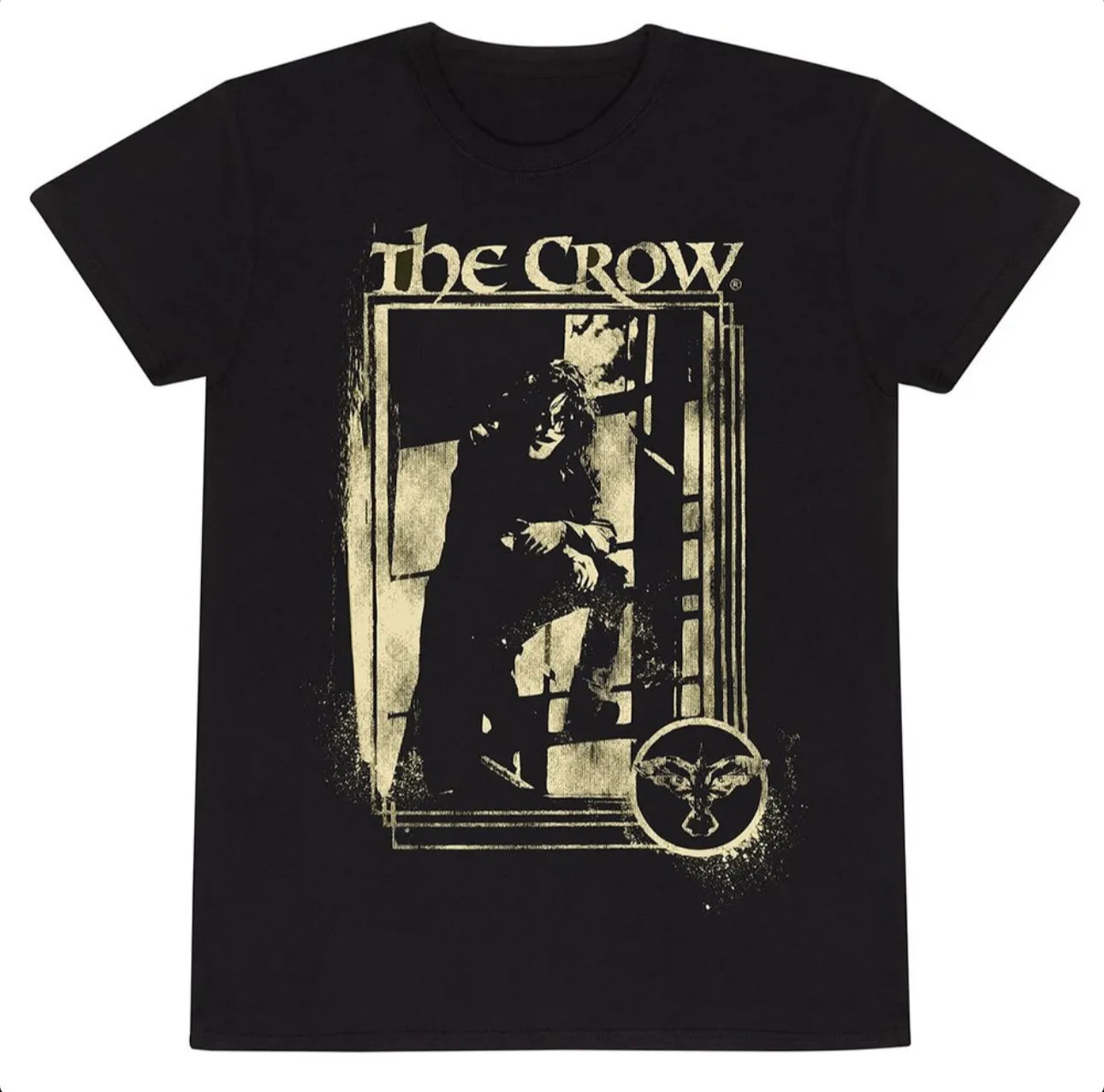 The Crow Graphic Tee: Premium Black Cotton T-Shirt with Iconic Movie Artwork