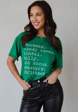 Women's Panache Snowmen, Candy Canes Tee