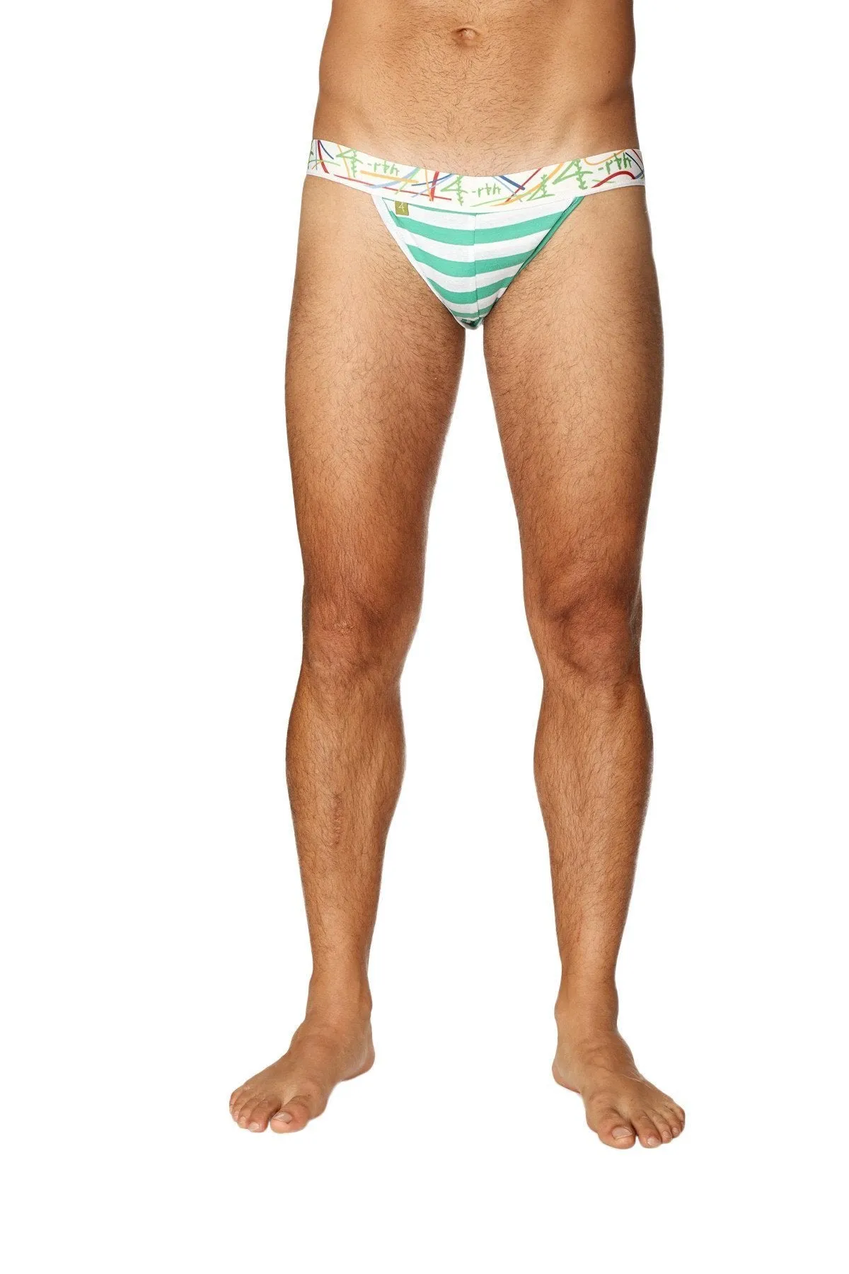 Zen Jock Strap (Nautical Green Stripe)